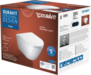 Duravit D-Neo zestaw WC Rimless z deską 48x37 z deską Softclo 45770900A1