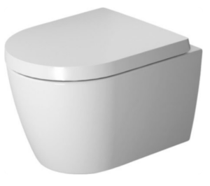 Duravit Me By Starck zestaw miska wisząca bezrantowa 48x37 z deską wolnoopadającą z powłoką Wondergliss