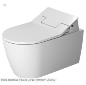 Duravit SensoWash Slim miska wisząca Rimless Me by Starck + deska slim z funkcją mycia 631000