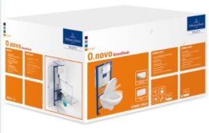 Villeroy&Boch O.Novo Combi-Pack ViConnect miska WC z deską, stelażem oraz przyciskiem 5660D201