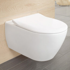 Villeroy&Boch Subway 2.0 Combi-Pack miska WC wisząca bez kołnierza z deską Slim 5614R201