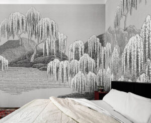 London Art Tapeta Saules Et Montagnes